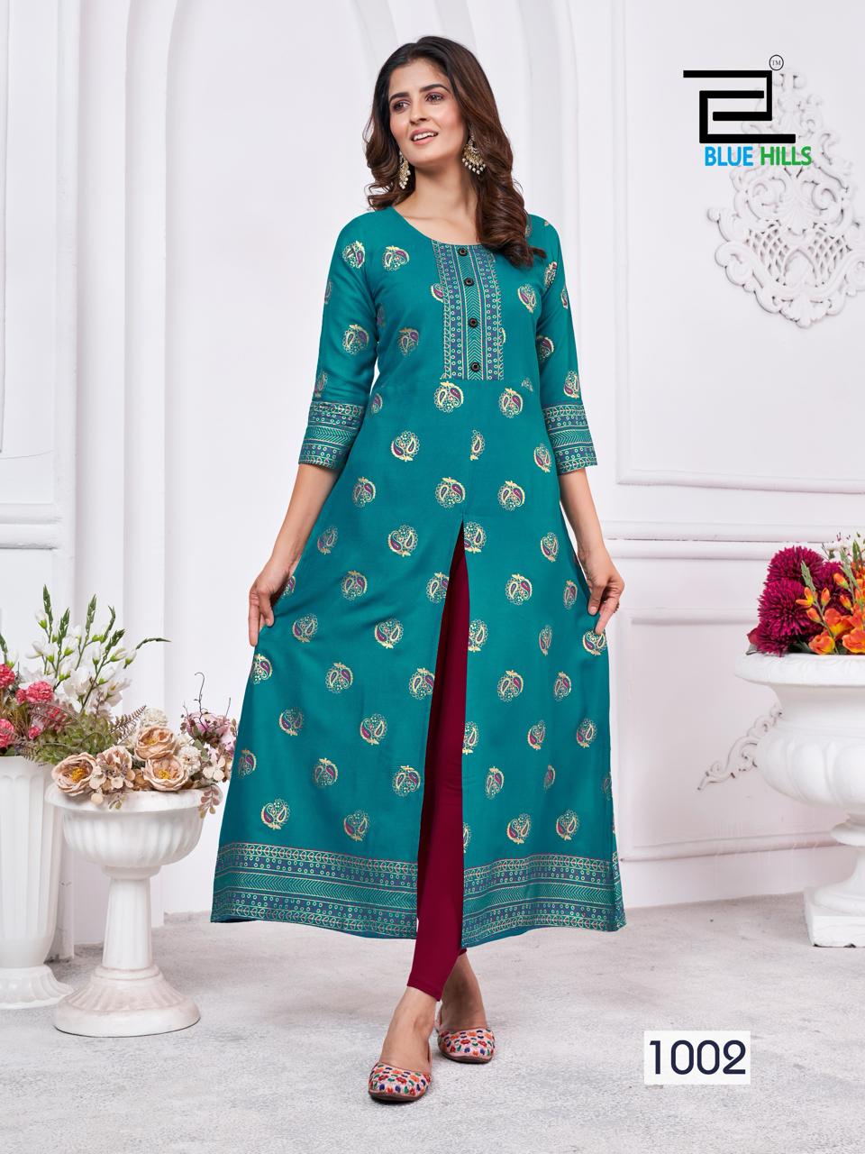 Kanishka By Blue Hills Designer Printed Kurtis Wholesale Price In Surat
